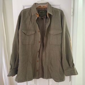 Orvis men’s wool button down shooting shirt size large